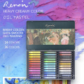 AndStal Renoir 24 couleurs couleurs d&#39;huile pastel pastel mélangeable Crayons colorés pour la peinture